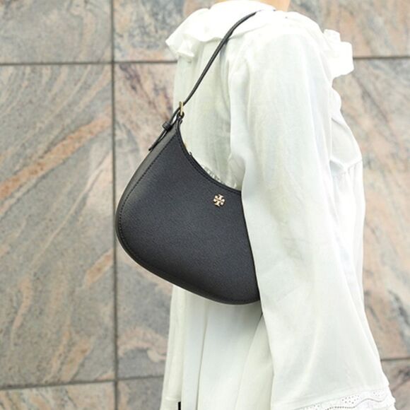TORY BURCH Black Emerson Shoulder Bag - Picture 1 of 4